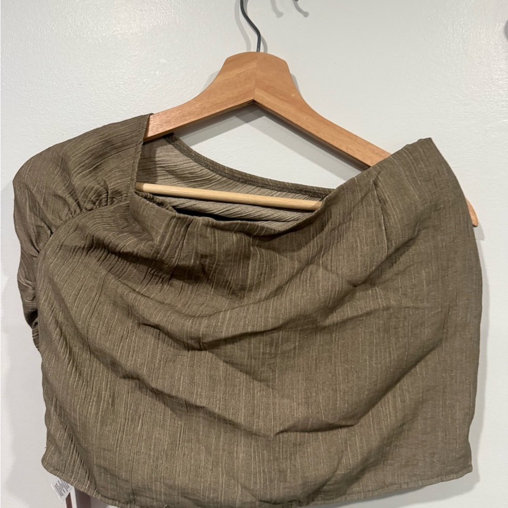 PrettyLittleThing Olive Mini Skirt